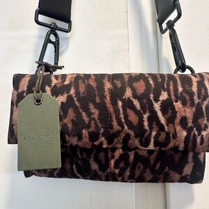 All Saints Ezra Anita nylon crossbody Natural Brown Bag